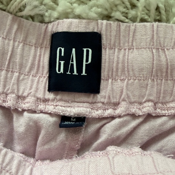 GAP Light Pink Linen Blend Shorts Size M - Picture 3 of 6